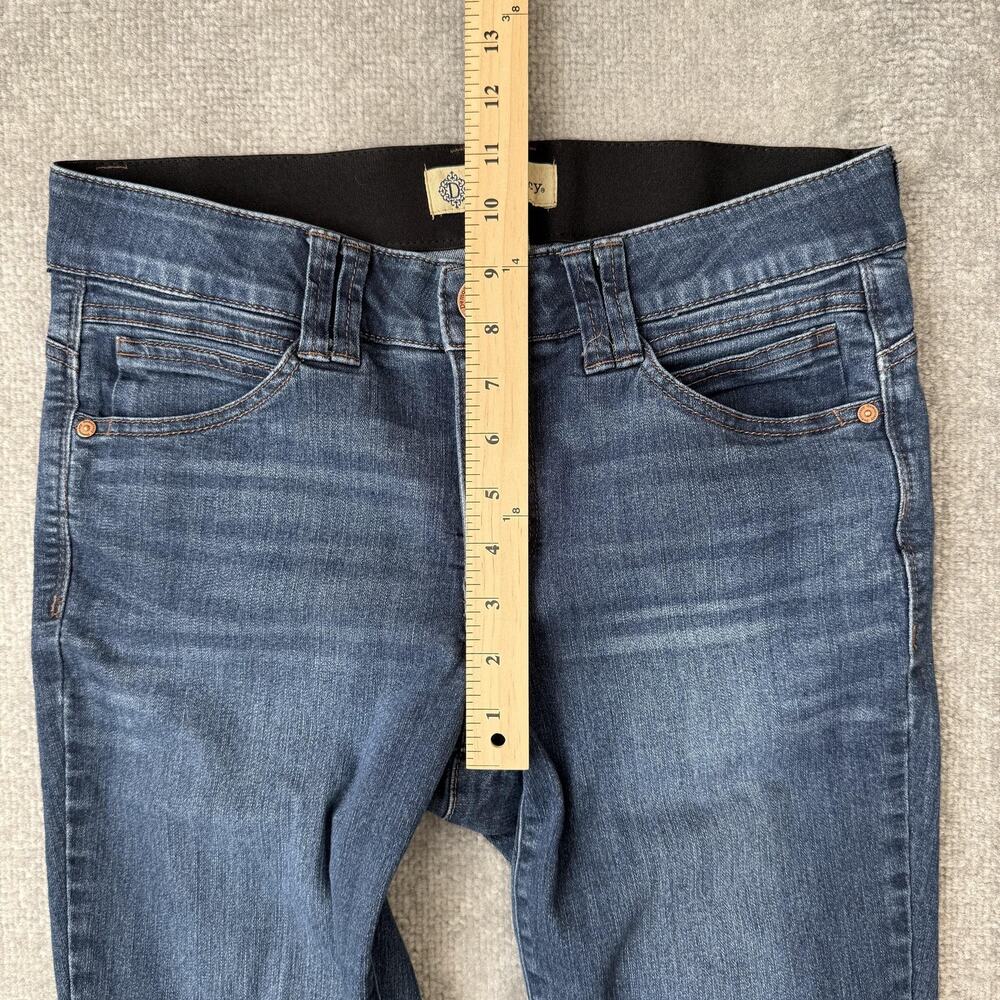 Democracy Jeans Womens 8 Blue Mid Rise Skinny Ab Technology Stretch Denim Pants - Picture 7 of 12
